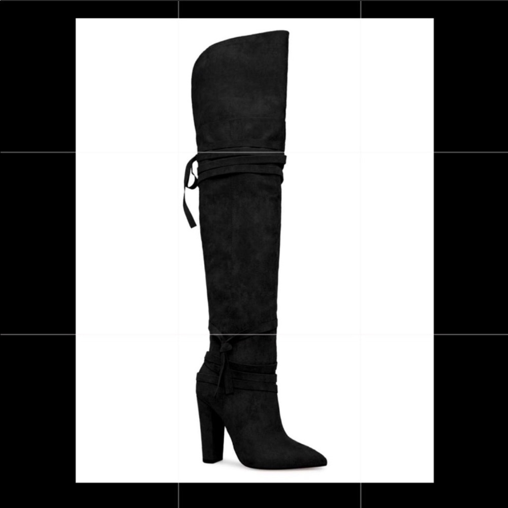 SOLD—> FAUX SUEDE OVER THE KNEE BOOTS